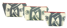 Load image into Gallery viewer, "Mirrored" in Red & Gray- Fat Bottom Bag- Large