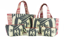 Load image into Gallery viewer, "Mirrored" in Red & Gray- Skat Bag