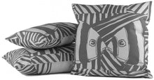 Load image into Gallery viewer, "Mirrored" in Gray- 12" x 20" pillow
