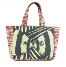 Load image into Gallery viewer, "Mirrored" in Red &amp; Gray- Day Tripper Bag
