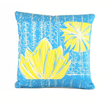Load image into Gallery viewer, "Duchess" in Blue Bell- 18" x 18" pillow
